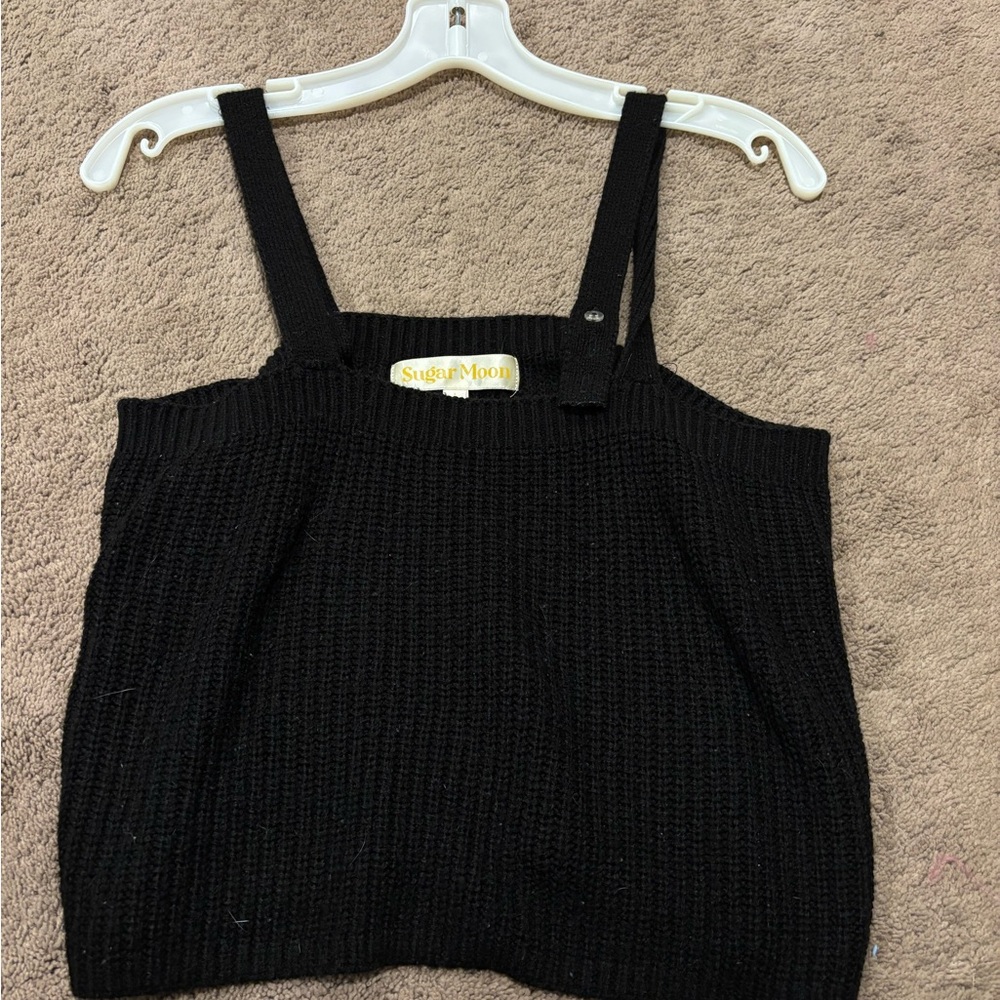 Sugarlips Black Knit Camisole Top